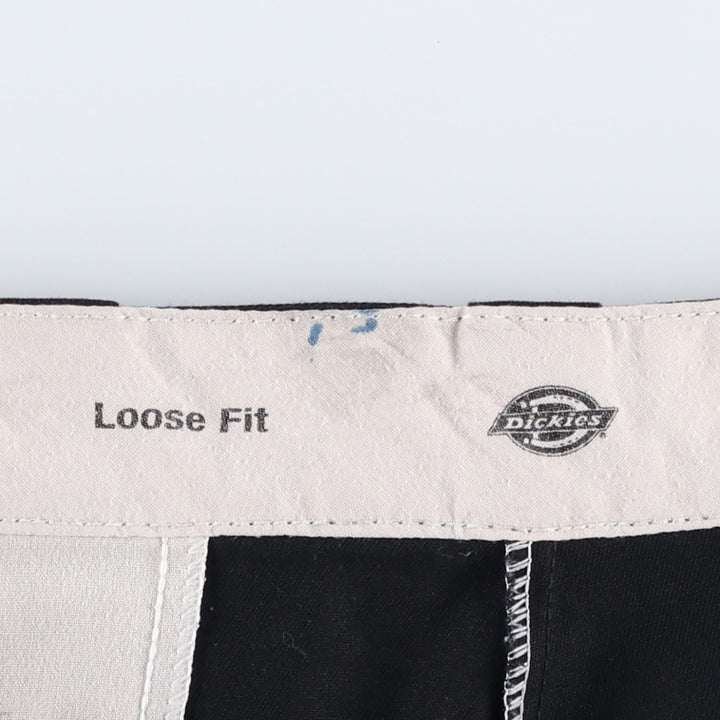 Dickies Loose Fit Work Shorts, Half Pants, Men's, W36 equivalent polyester black type Vintage Second Hand