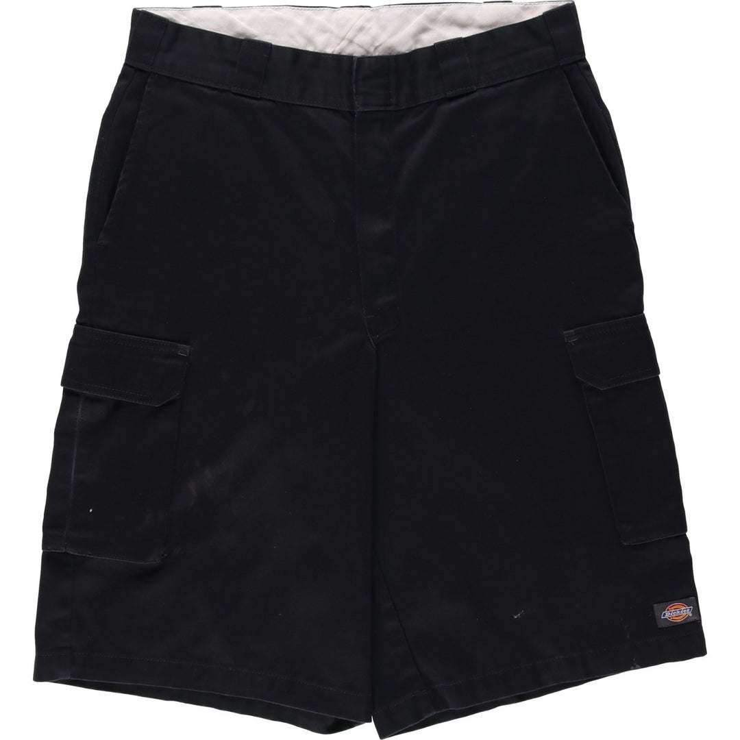 Dickies cargo shorts, half pants, men's size w33 unclear black type Vintage Second Hand