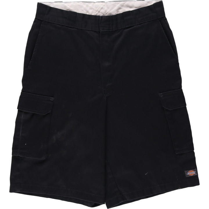 Dickies cargo shorts, half pants, men's size w33 unclear black type Vintage Second Hand