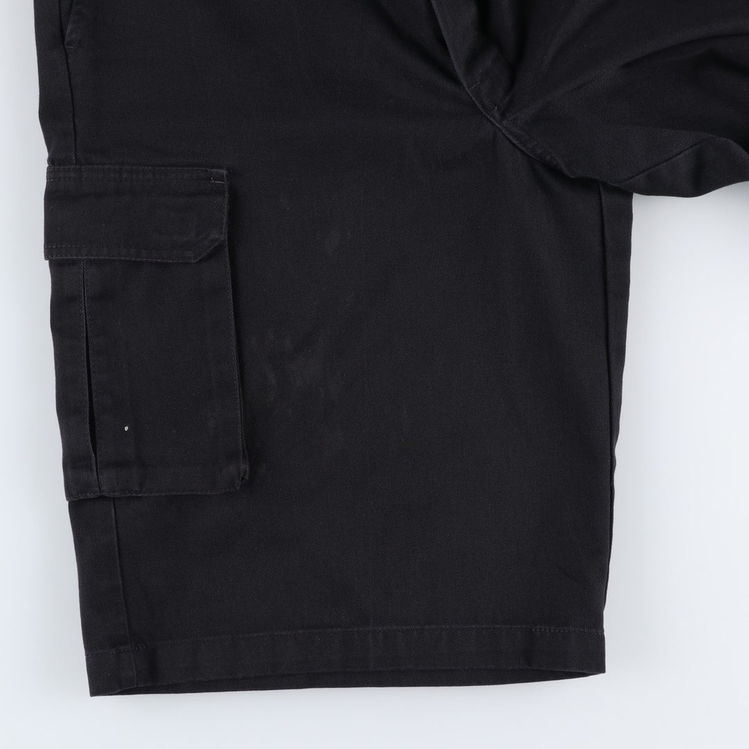 Dickies cargo shorts, half pants, men's size w33 unclear black type Vintage Second Hand