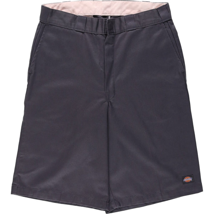 Dickies Work Shorts, Half Pants, Men's, W34 equivalent polyester gray type Vintage Second Hand