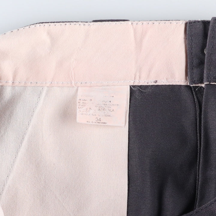 Dickies Work Shorts, Half Pants, Men's, W34 equivalent polyester gray type Vintage Second Hand