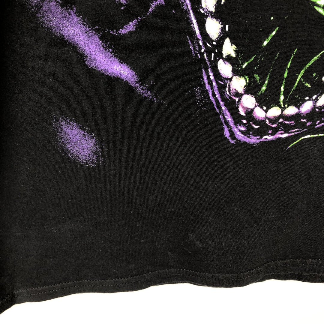 Marvel VENOM Character Print T-Shirt, Men's L size cotton black type Vintage Second Hand