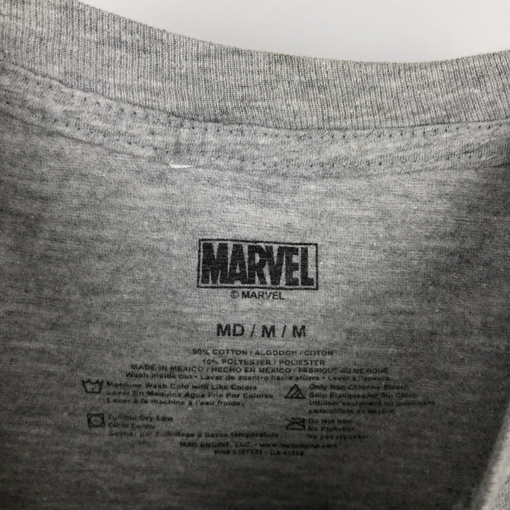 Marvel Spider-Man Venom Character Print T-Shirt, Men's Size M (approx.) cotton gray type Vintage Second Hand