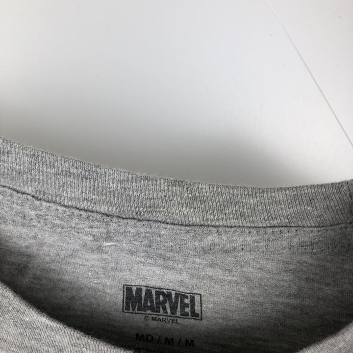 Marvel Spider-Man Venom Character Print T-Shirt, Men's Size M (approx.) cotton gray type Vintage Second Hand