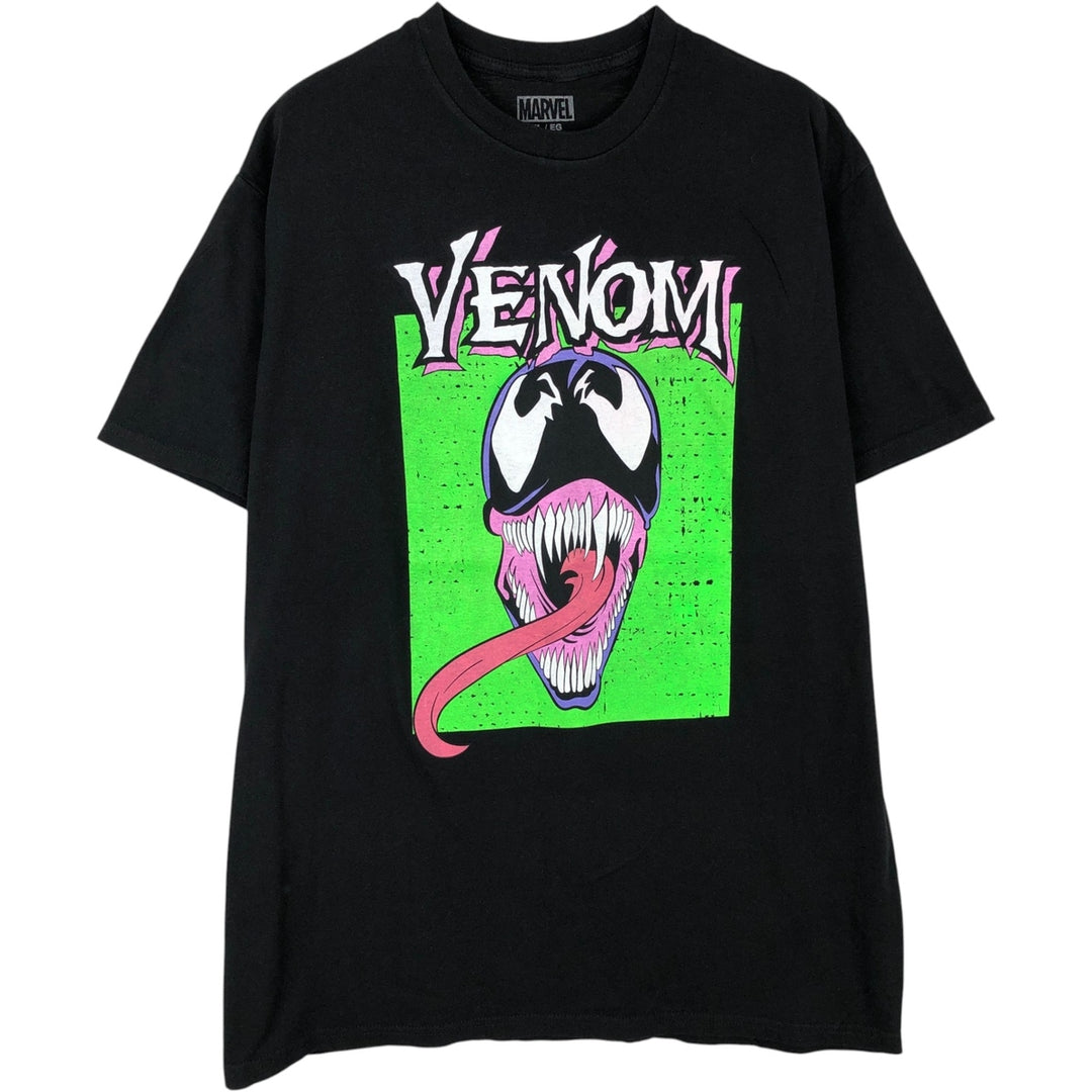 Marvel VENOM Character Print T-Shirt Men's XL cotton black type Vintage Second Hand
