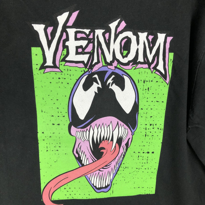 Marvel VENOM Character Print T-Shirt Men's XL cotton black type Vintage Second Hand