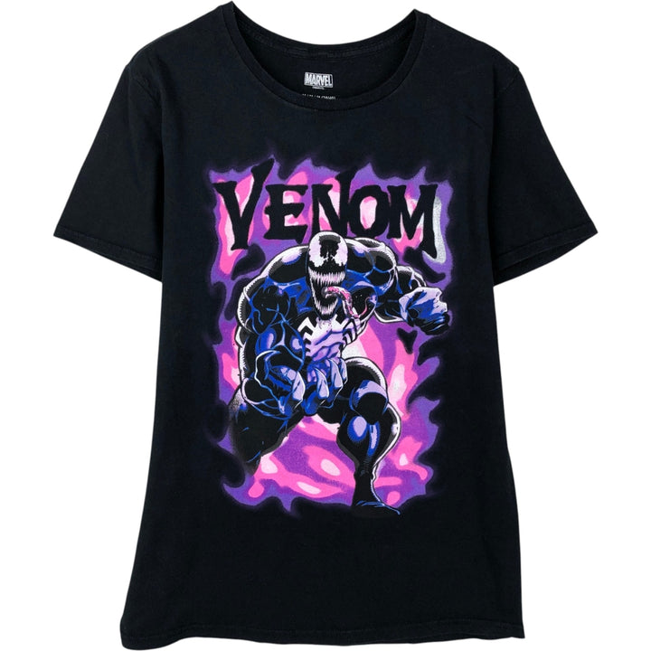 Marvel Venom character print T-shirt, men's size M. cotton black type Vintage Second Hand