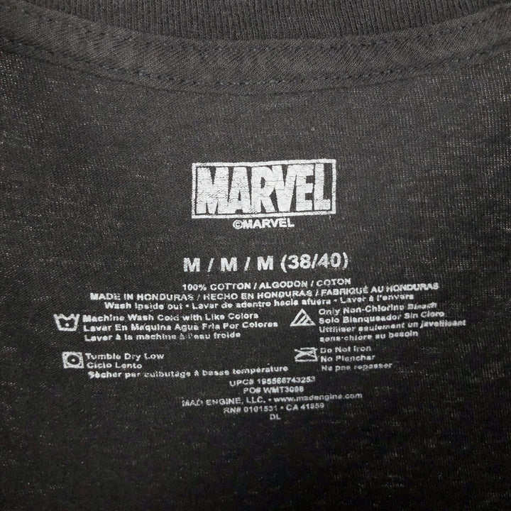 Marvel VENOM Character Print T-Shirt, Men's M cotton black type Vintage Second Hand