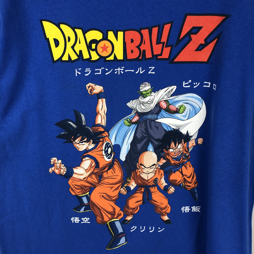 DRAGONBALL Z Dragon Ball Z Anime Character Print T-Shirt Men's Size L cotton blue type Vintage Second Hand