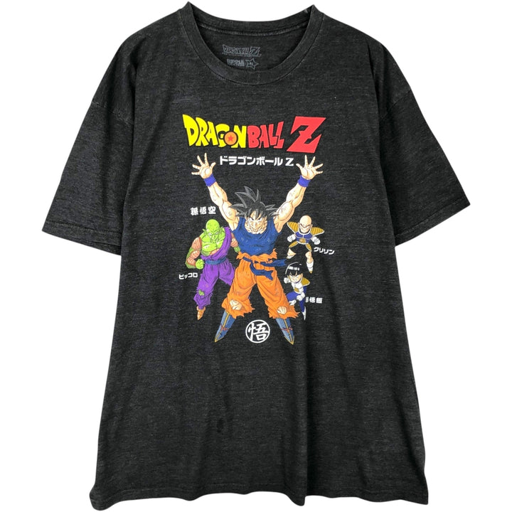 DRAGONBALL Z Dragon Ball Z Anime Character Print T-Shirt Men's XL cotton black type Vintage Second Hand