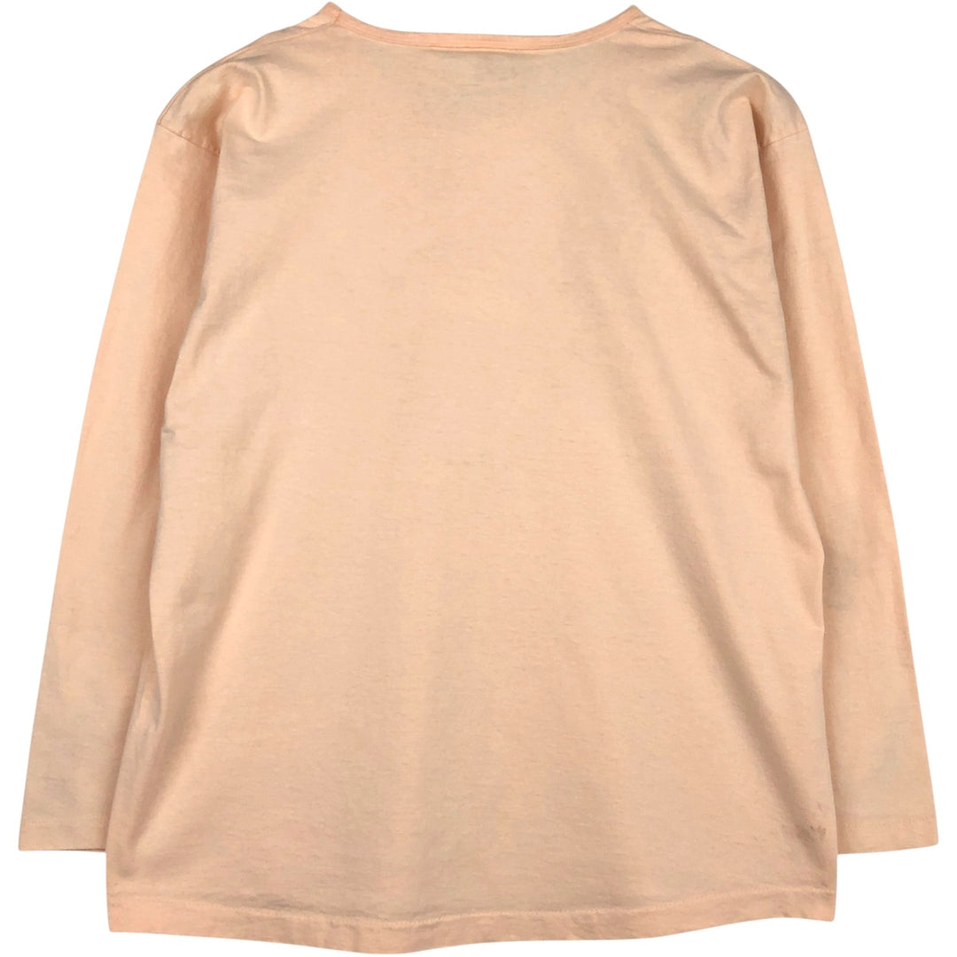 90'S Anvil Long-Sleeve T-Shirt, Made in USA, Men's XL (approx.), Vintage cotton pink type Vintage Second Hand