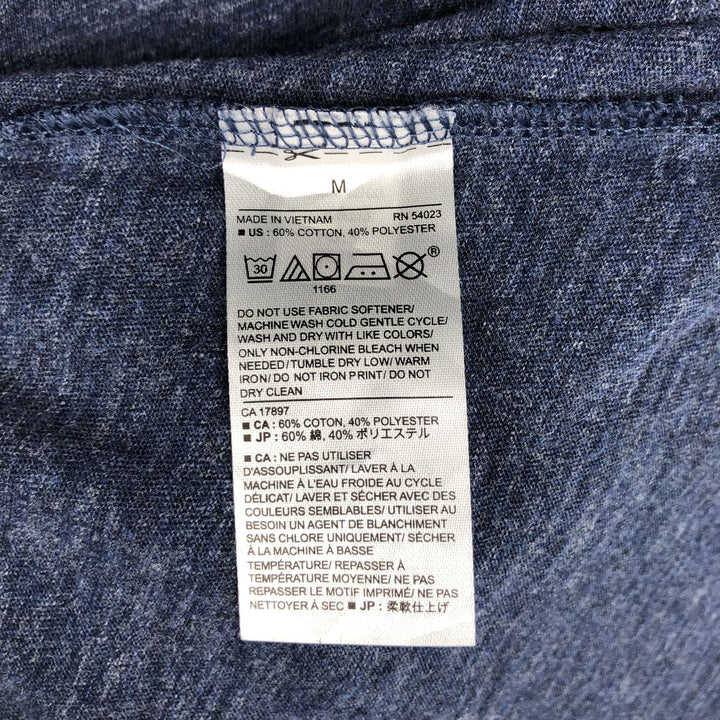 Banana Republic Henley Neck Long T-Shirt, Men's Size M cotton navy blue type Vintage Second Hand