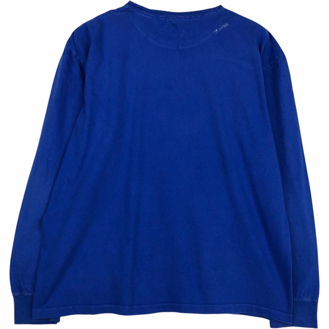 Ralph Lauren POLO by Ralph Lauren long-sleeved T-shirt, men's size M cotton blue type Vintage Second Hand