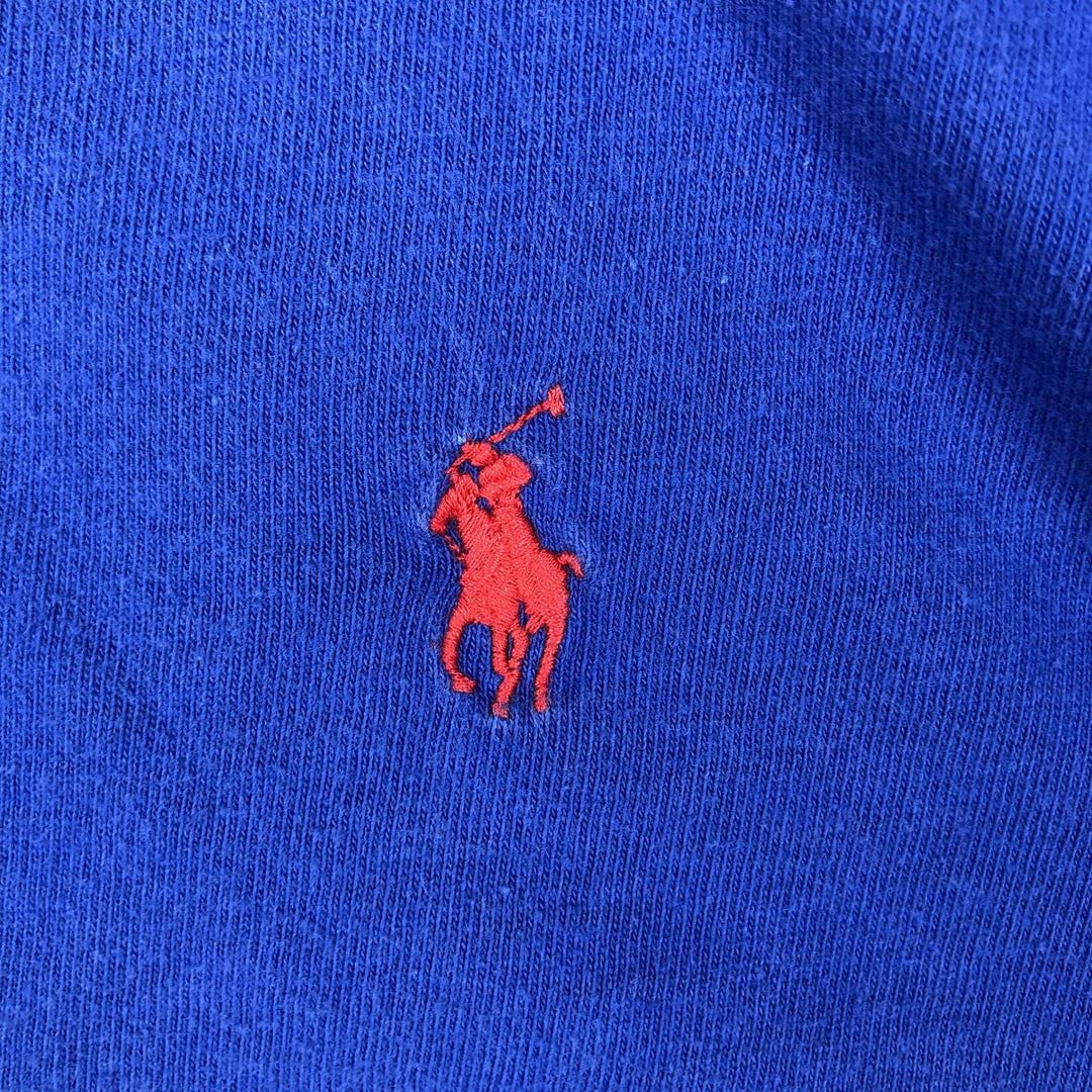 Ralph Lauren POLO by Ralph Lauren long-sleeved T-shirt, men's size M cotton blue type Vintage Second Hand
