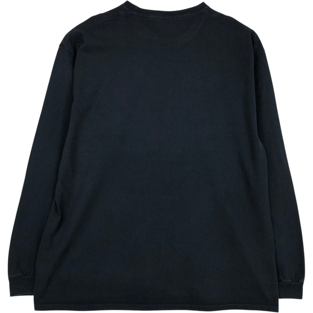 J.Cole Long-Sleeve Wrap T-Shirt (Men's XL equivalent) unclear black type Vintage Second Hand