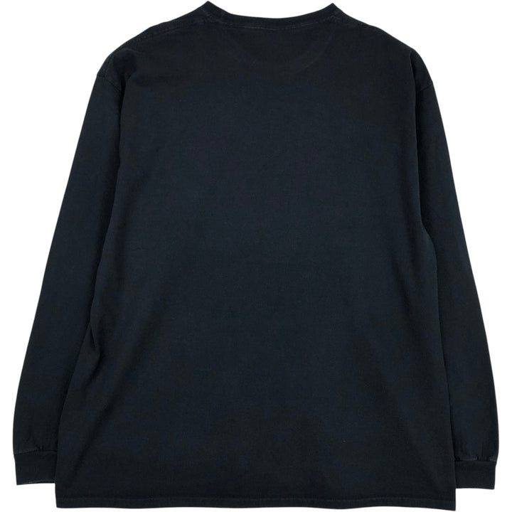 J.Cole Long-Sleeve Wrap T-Shirt (Men's XL equivalent) unclear black type Vintage Second Hand