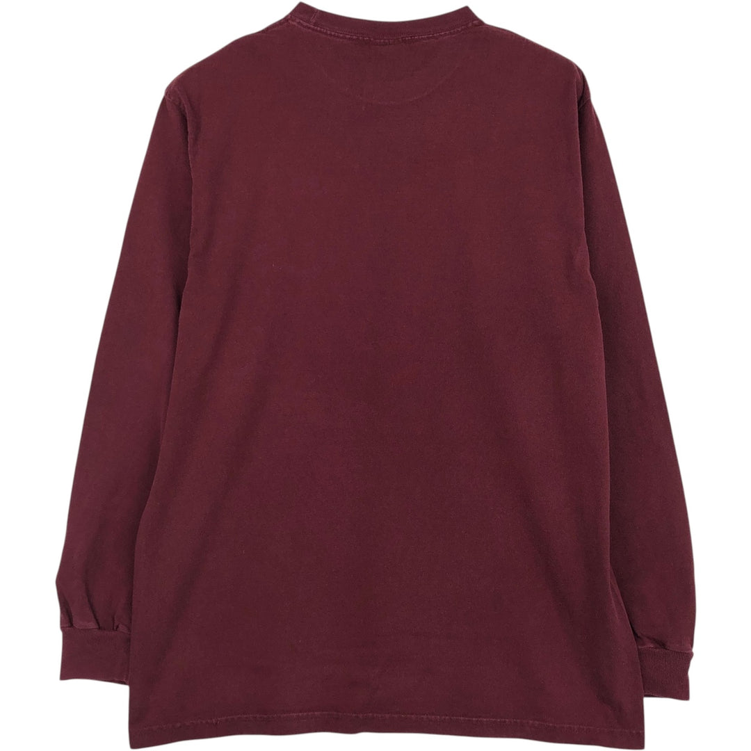 2000'S Champion Long-Sleeve T-Shirt (Men's Size L) unclear wine-red Vintage Second Hand