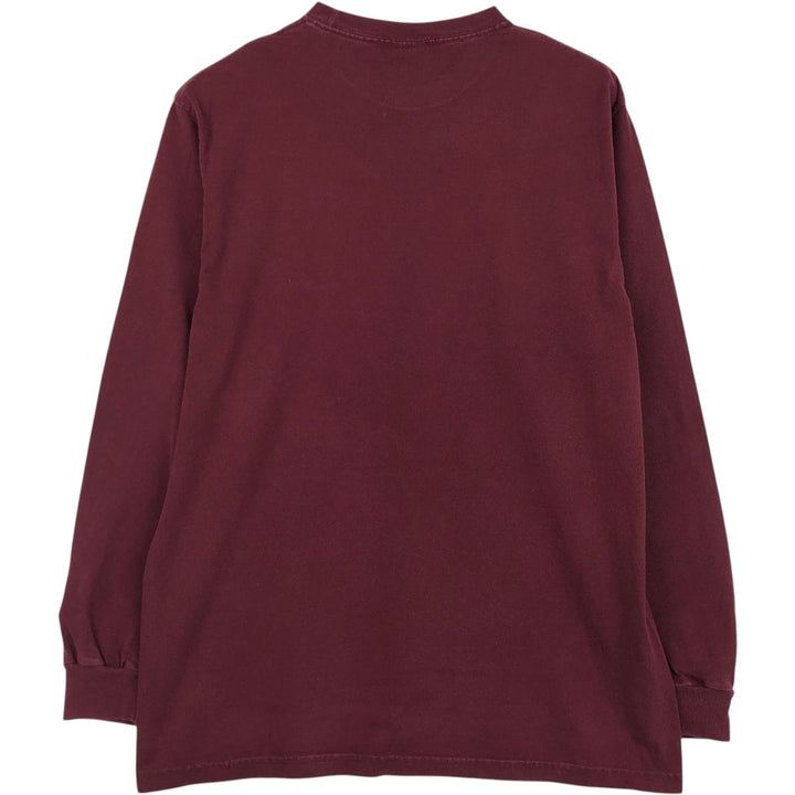 2000'S Champion Long-Sleeve T-Shirt (Men's Size L) unclear wine-red Vintage Second Hand