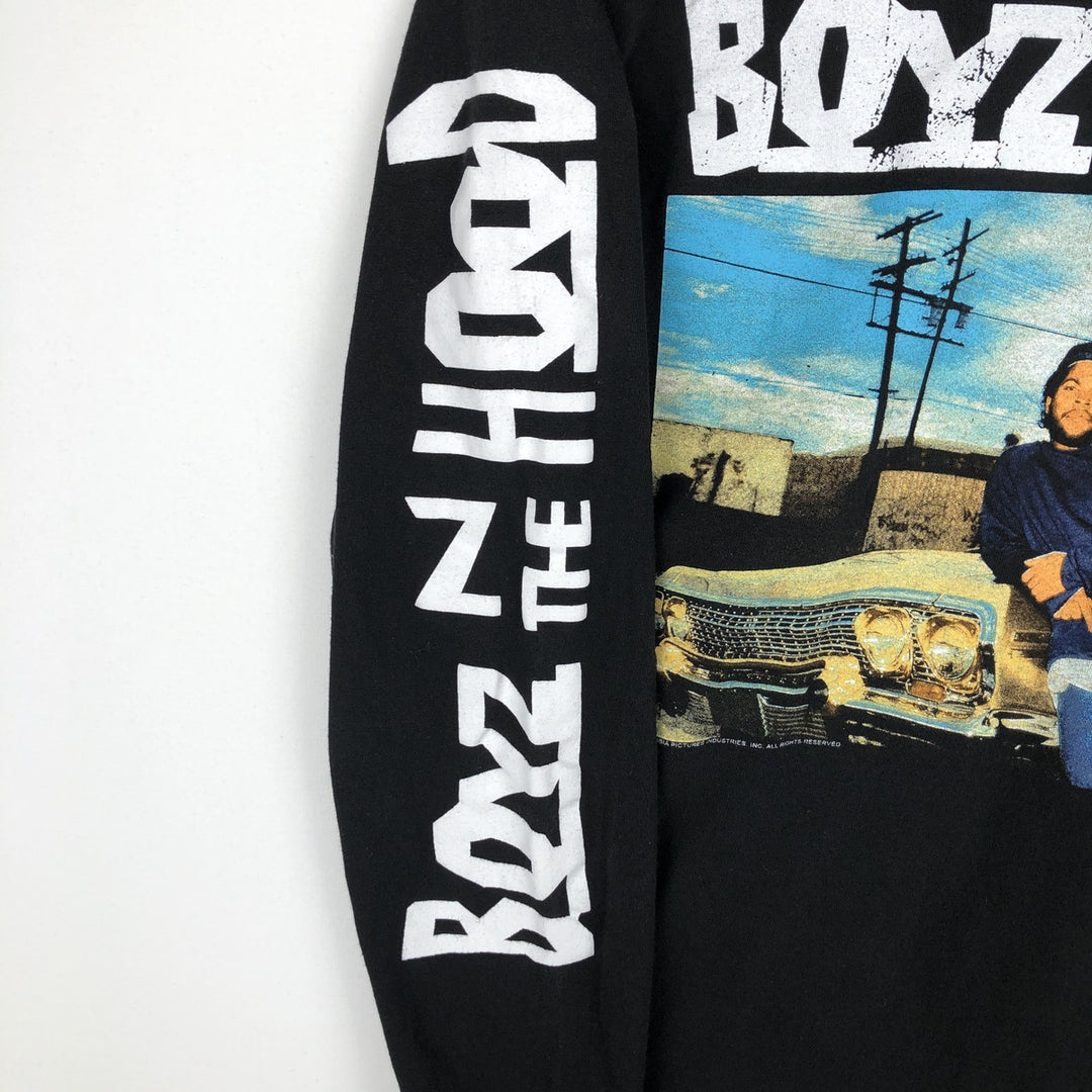 Boyz n the Hood Long-Sleeve T-Shirt (Men's Size S) cotton black type Vintage Second Hand