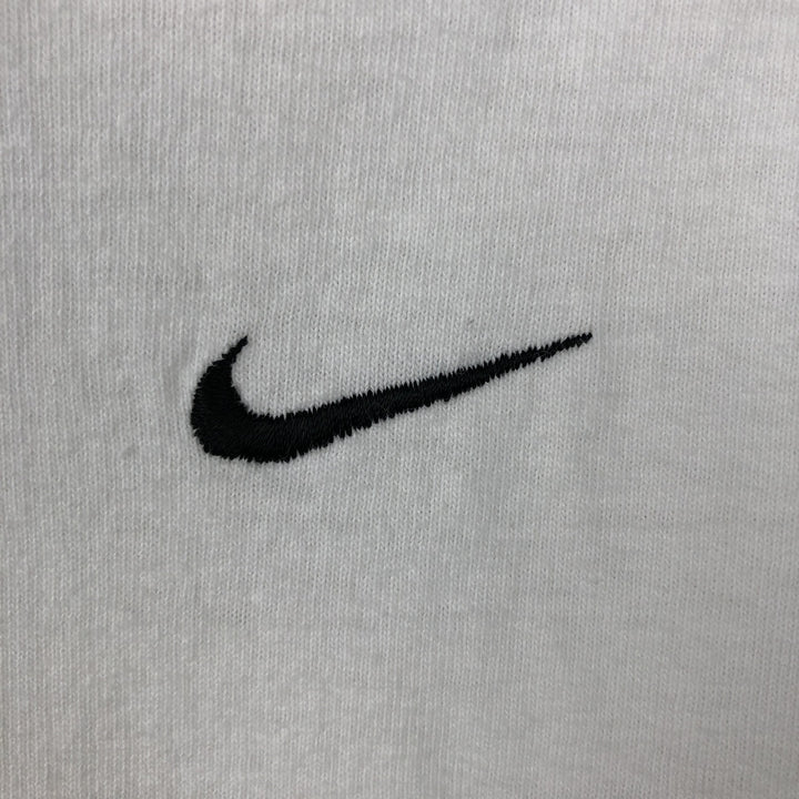 Nike Center Logo Long Sleeve T-Shirt, Men's L Size cotton white type Vintage Second Hand