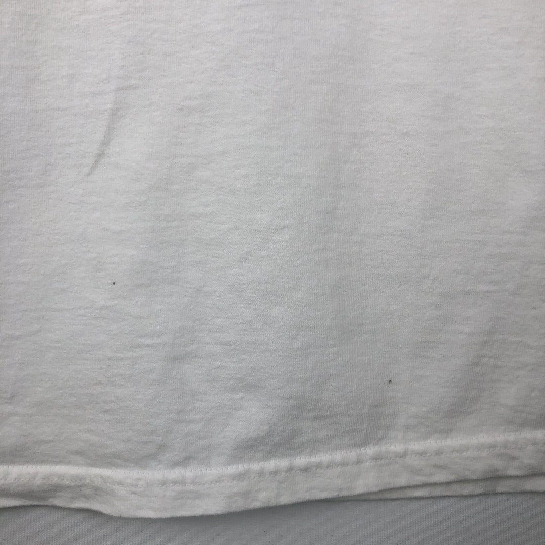 Nike Center Logo Long Sleeve T-Shirt, Men's L Size cotton white type Vintage Second Hand