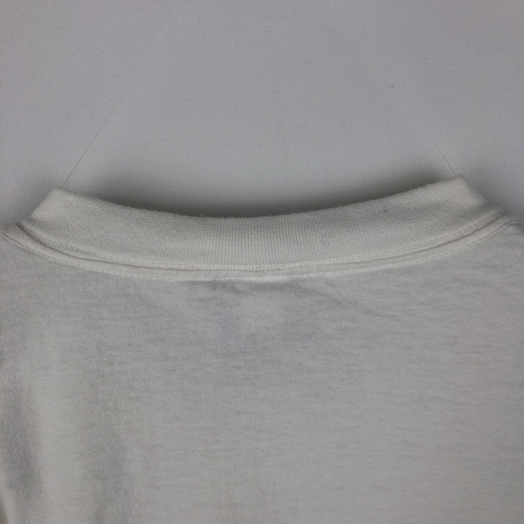 Nike Center Logo Long Sleeve T-Shirt, Men's L Size cotton white type Vintage Second Hand
