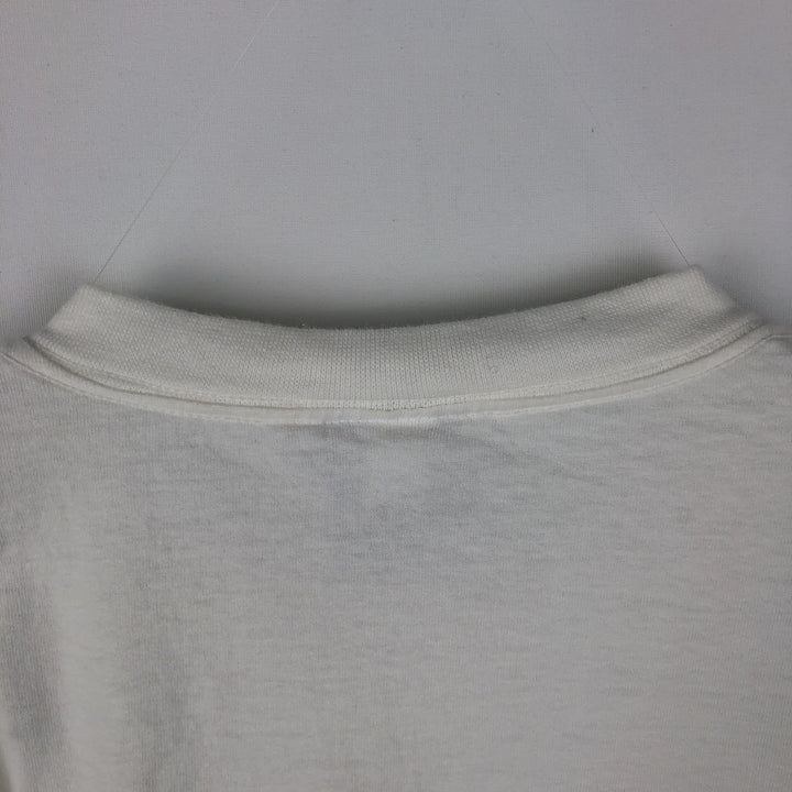 Nike Center Logo Long Sleeve T-Shirt, Men's L Size cotton white type Vintage Second Hand