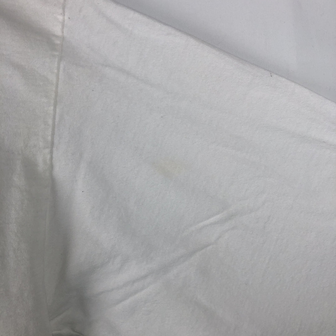 Nike Center Logo Long Sleeve T-Shirt, Men's L Size cotton white type Vintage Second Hand