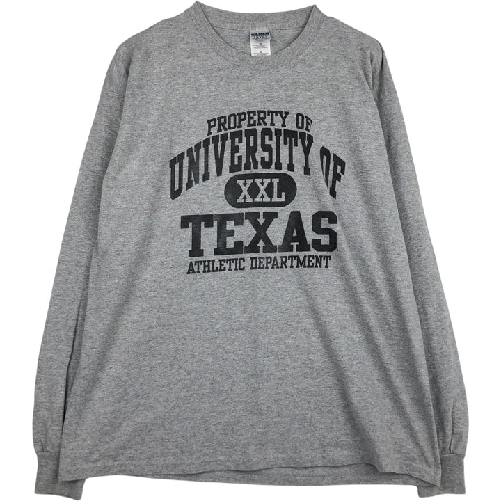Gildan Ultra Cotton Long-Sleeve T-Shirt (Men's XL equivalent) cotton gray type Vintage Second Hand