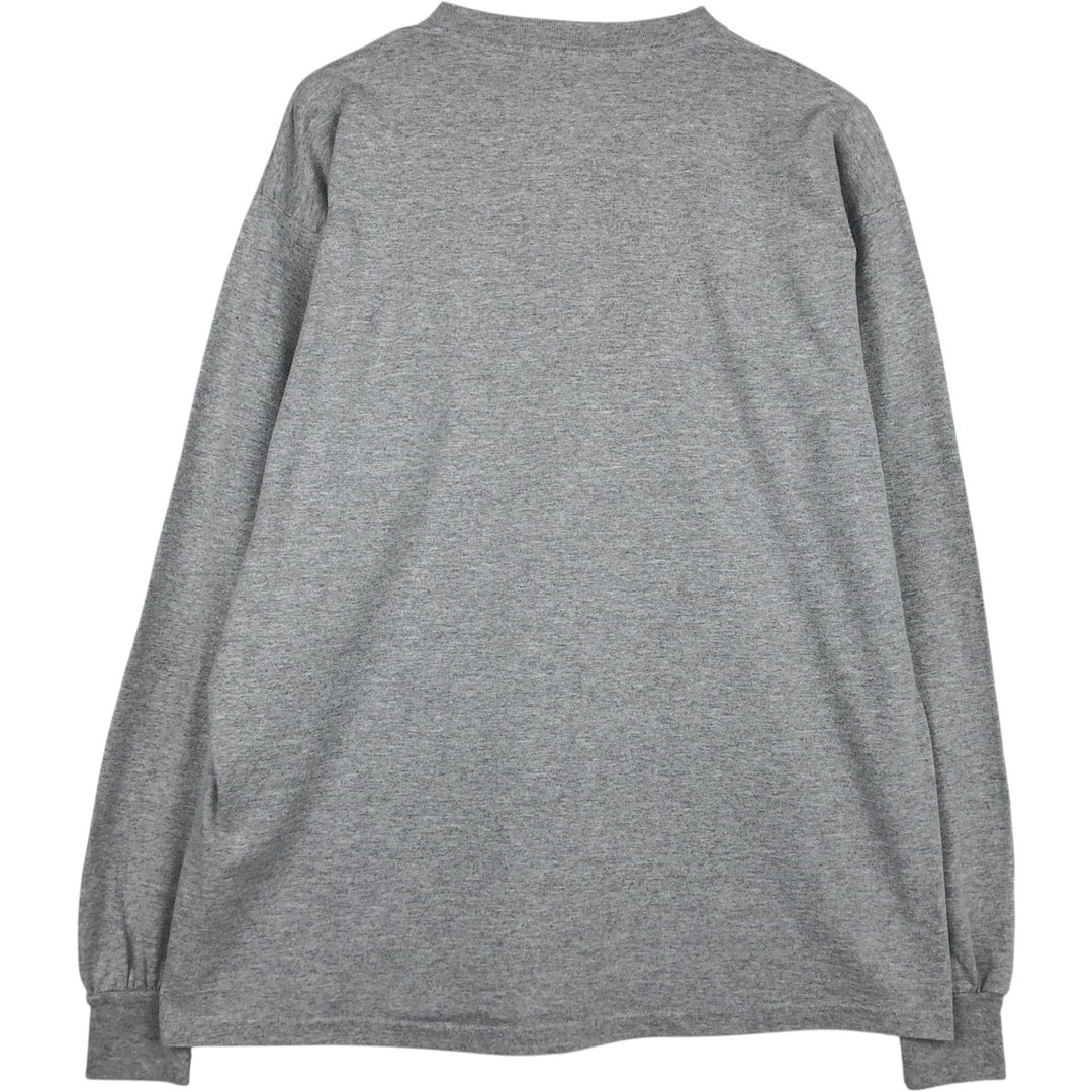 Gildan Ultra Cotton Long-Sleeve T-Shirt (Men's XL equivalent) cotton gray type Vintage Second Hand