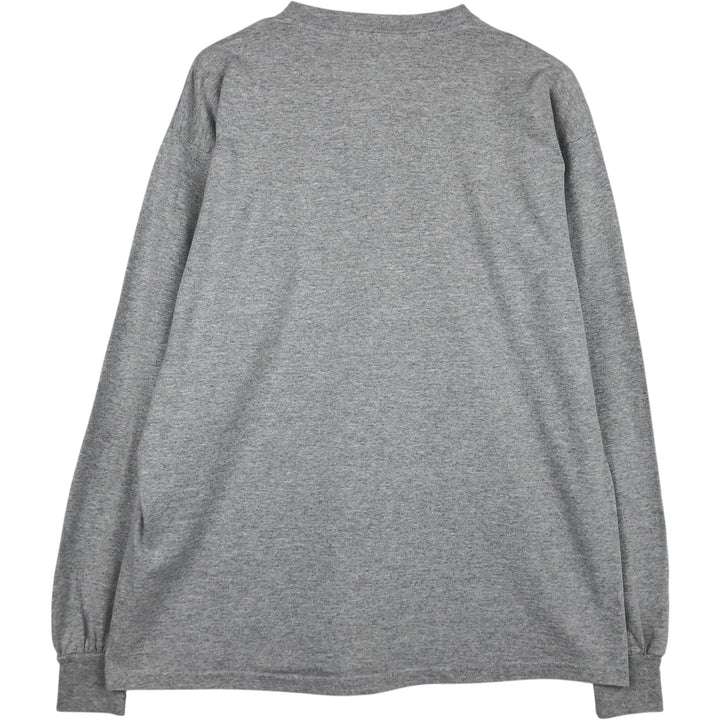 Gildan Ultra Cotton Long-Sleeve T-Shirt (Men's XL equivalent) cotton gray type Vintage Second Hand