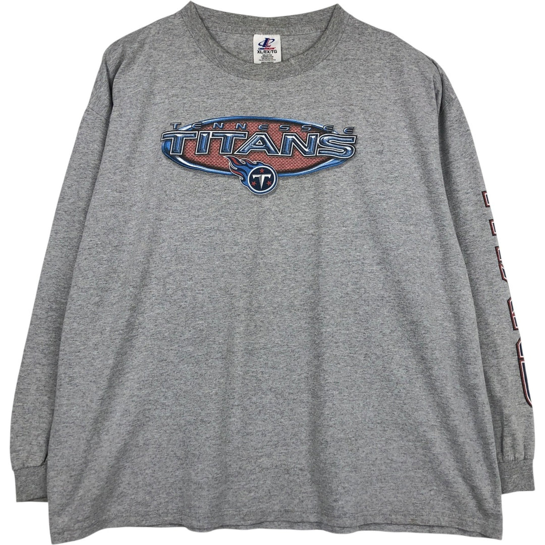 90s-00'S LOGO ATHLETIC NFL TENNESSEE TITANS Long-Sleeve T-Shirt (Men's XL equivalent) cotton gray type Vintage Second Hand