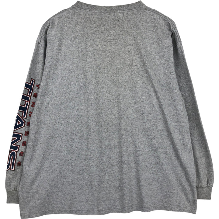 90s-00'S LOGO ATHLETIC NFL TENNESSEE TITANS Long-Sleeve T-Shirt (Men's XL equivalent) cotton gray type Vintage Second Hand
