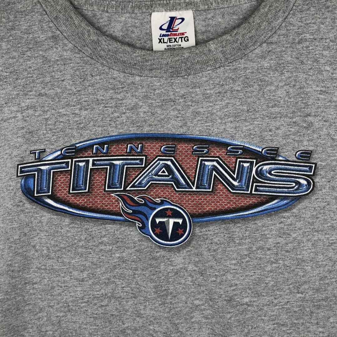 90s-00'S LOGO ATHLETIC NFL TENNESSEE TITANS Long-Sleeve T-Shirt (Men's XL equivalent) cotton gray type Vintage Second Hand