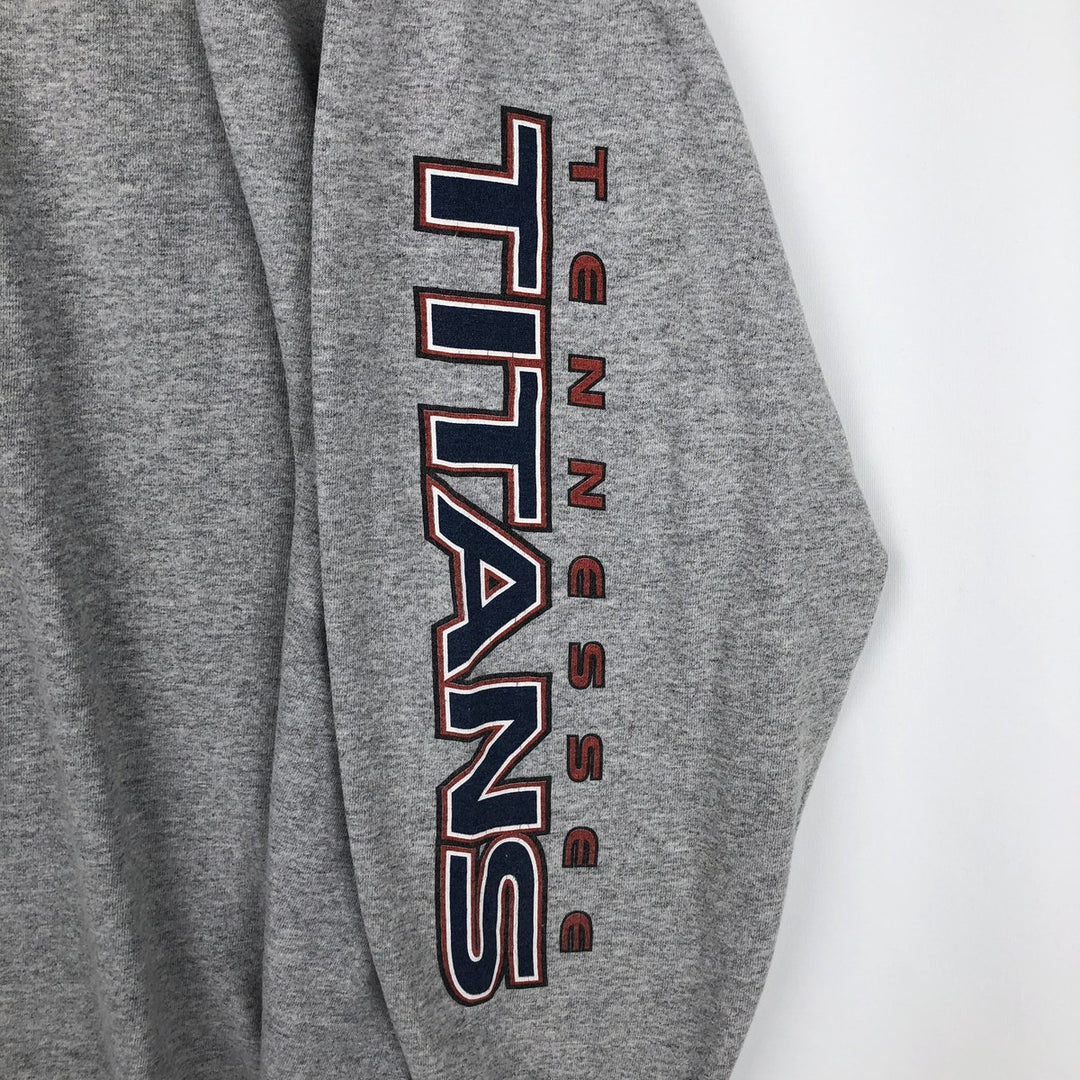 90s-00'S LOGO ATHLETIC NFL TENNESSEE TITANS Long-Sleeve T-Shirt (Men's XL equivalent) cotton gray type Vintage Second Hand