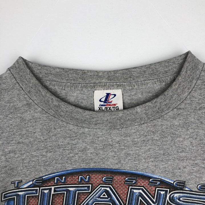 90s-00'S LOGO ATHLETIC NFL TENNESSEE TITANS Long-Sleeve T-Shirt (Men's XL equivalent) cotton gray type Vintage Second Hand