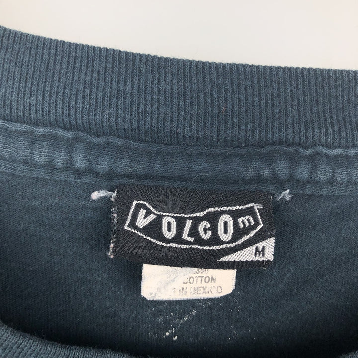 VOLCOM Surf Skate Long-Sleeve T-Shirt (Men's Size M) cotton black type Vintage Second Hand