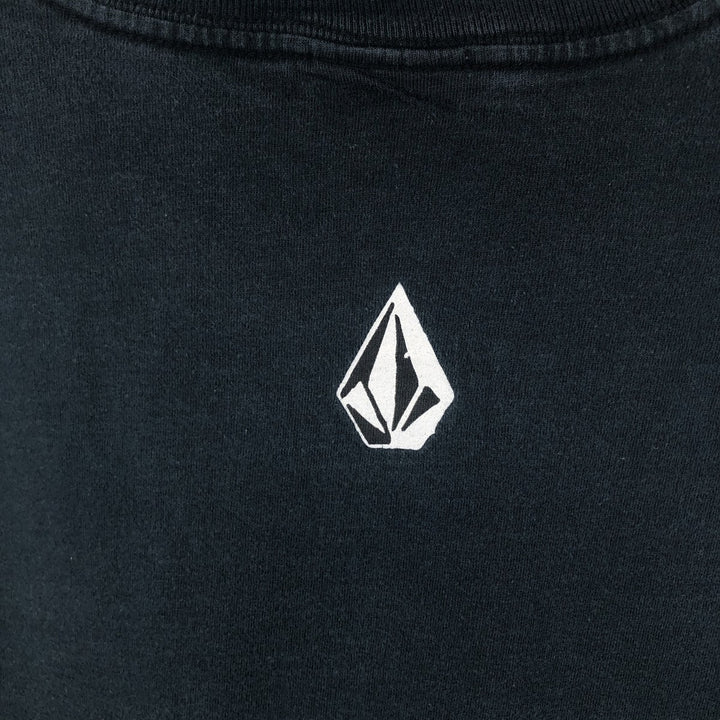 VOLCOM Surf Skate Long-Sleeve T-Shirt (Men's Size M) cotton black type Vintage Second Hand