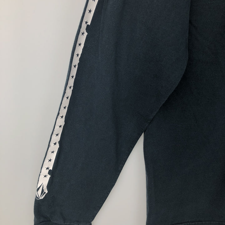 VOLCOM Surf Skate Long-Sleeve T-Shirt (Men's Size M) cotton black type Vintage Second Hand