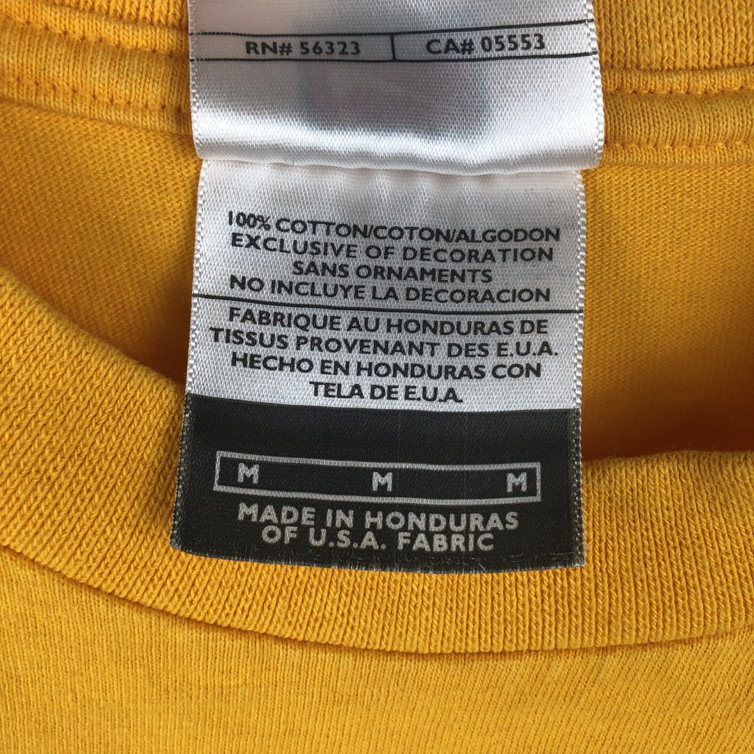 Nike MINNESOTA College Center Logo Long-Sleeve T-Shirt (Men's Size M) cotton yellow type Vintage Second Hand