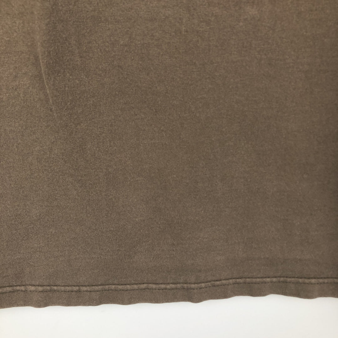 Jansport Brown University College Long-Sleeve T-Shirt, Made in USA, Men's Size XL (approx.) cotton brown type Vintage Second Hand
