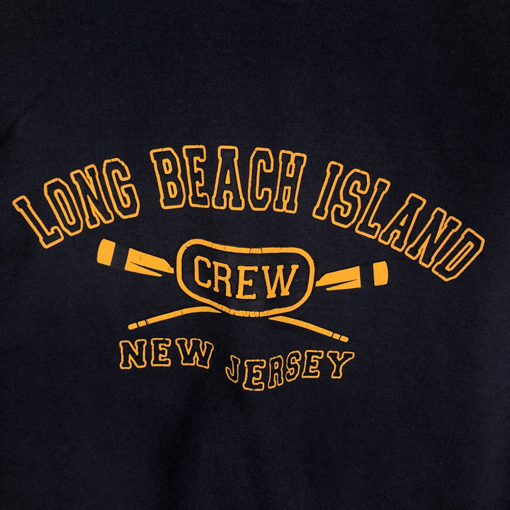 Jerzees Long-Sleeve T-Shirt (Men's Size L) cotton navy blue type Vintage Second Hand
