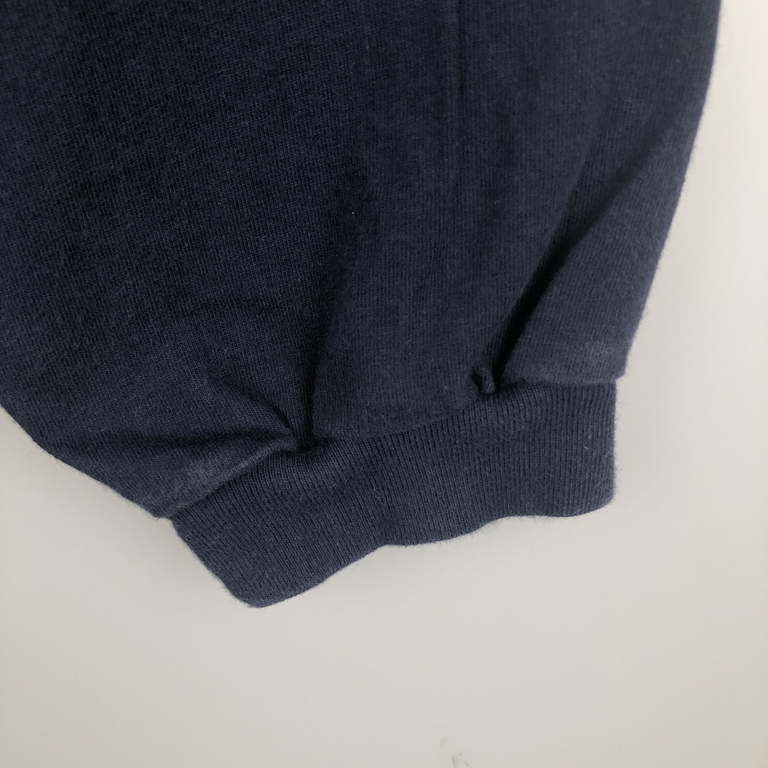 Jerzees Long-Sleeve T-Shirt (Men's Size L) cotton navy blue type Vintage Second Hand