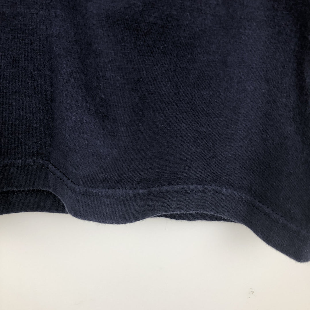 Jerzees Long-Sleeve T-Shirt (Men's Size L) cotton navy blue type Vintage Second Hand