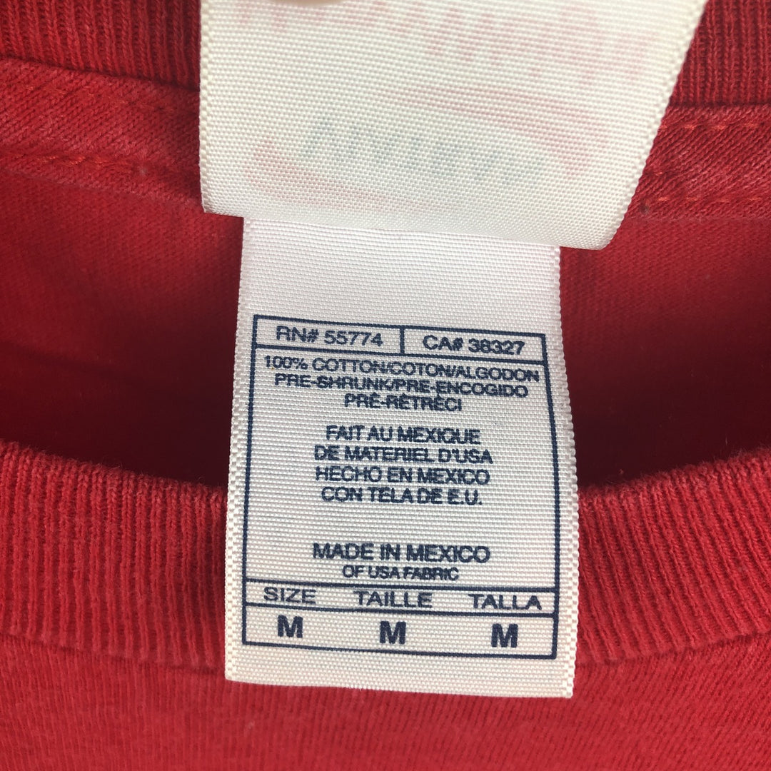 VIATRAN HeavyWeight College Long-Sleeve T-Shirt (Men's Size M) cotton red type Vintage Second Hand