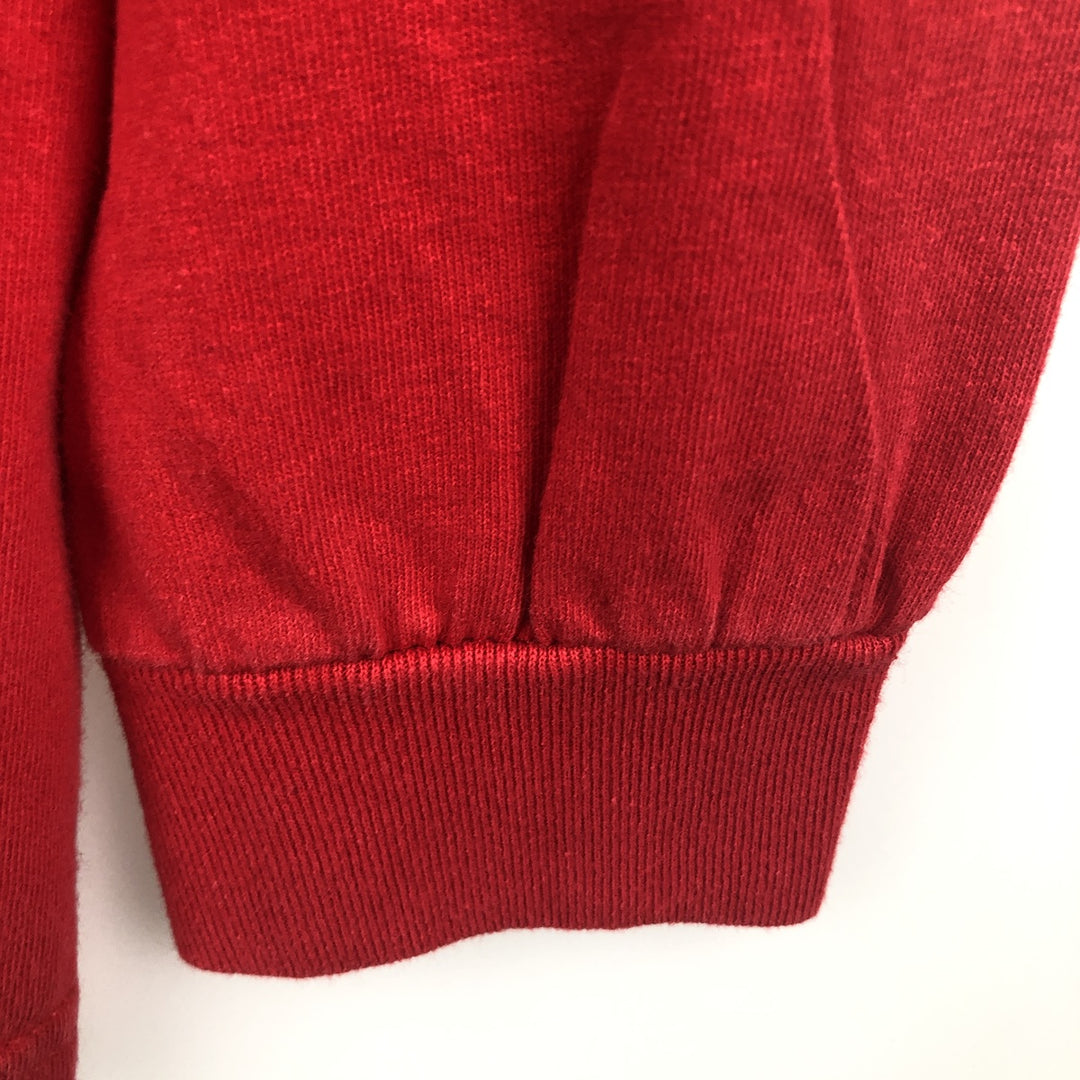 VIATRAN HeavyWeight College Long-Sleeve T-Shirt (Men's Size M) cotton red type Vintage Second Hand