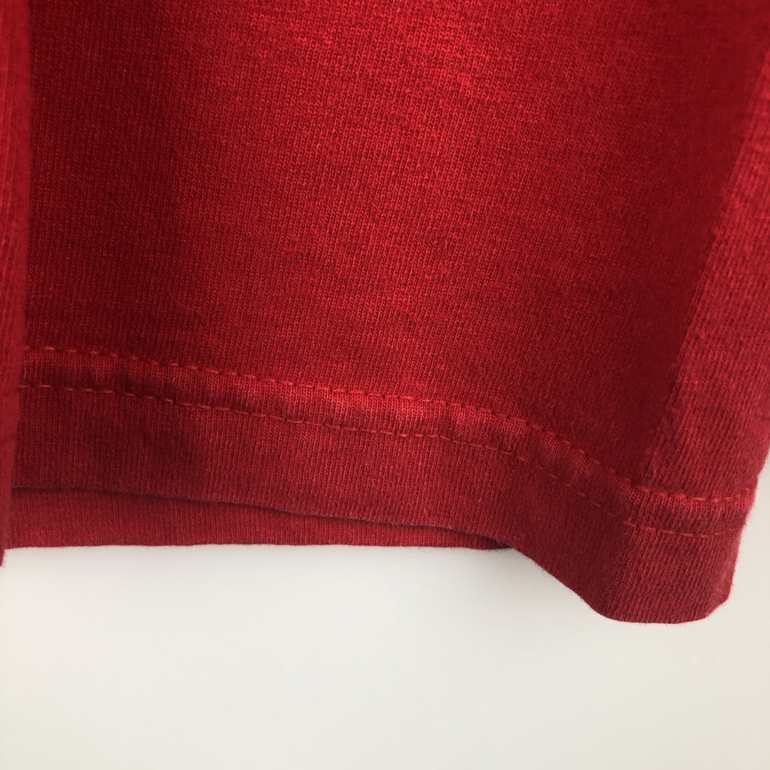 VIATRAN HeavyWeight College Long-Sleeve T-Shirt (Men's Size M) cotton red type Vintage Second Hand