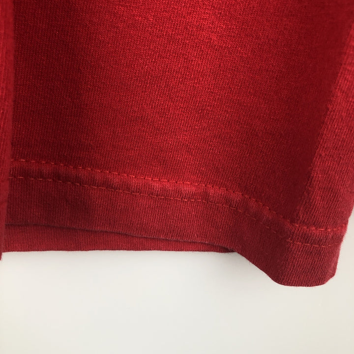 VIATRAN HeavyWeight College Long-Sleeve T-Shirt (Men's Size M) cotton red type Vintage Second Hand
