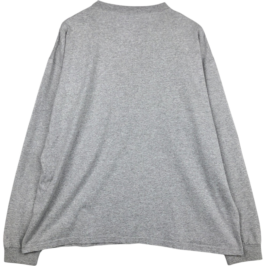 90'S Jansport Long Sleeve T-Shirt, Made in USA, Men's XL, Vintage cotton gray type Vintage Second Hand